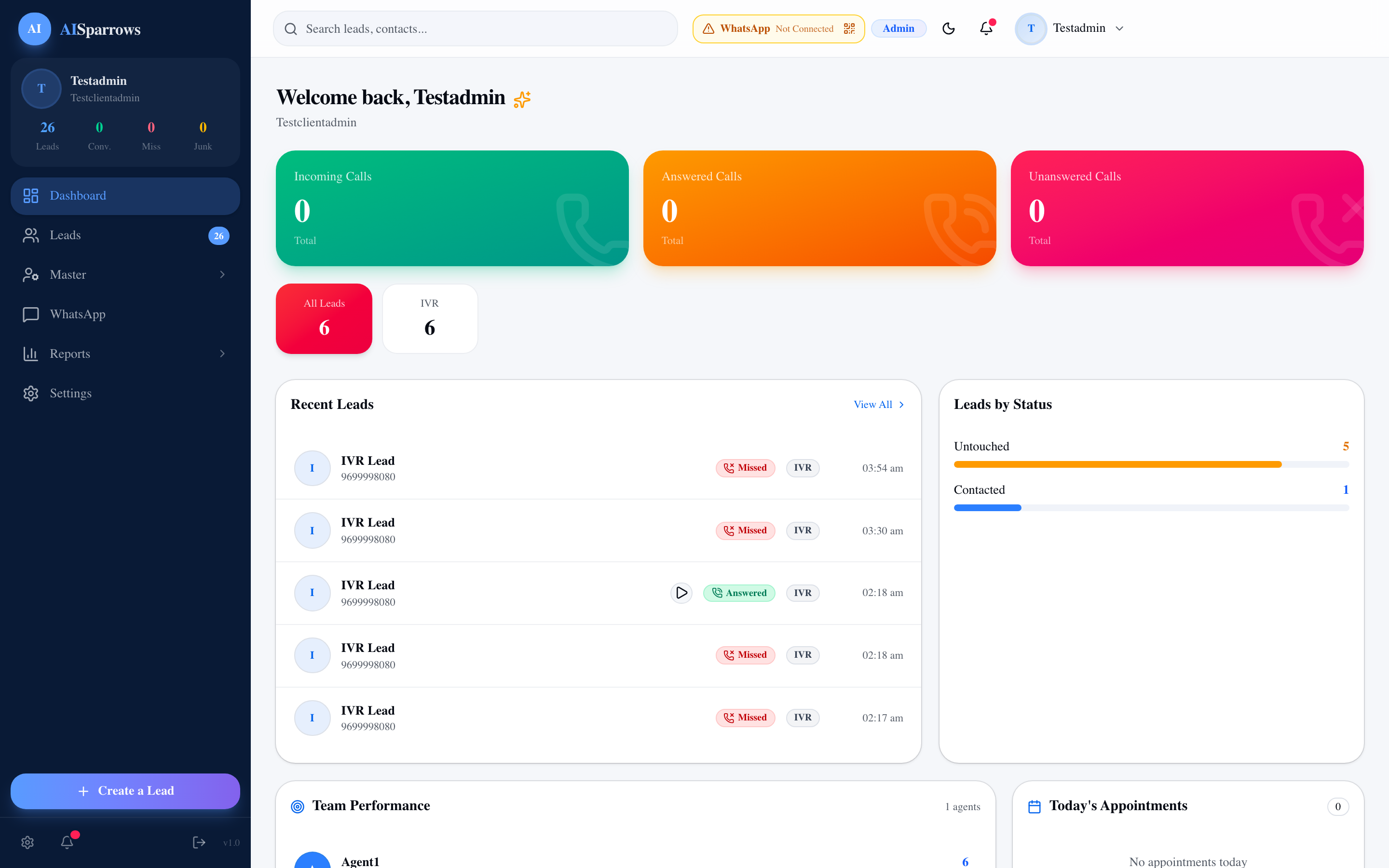 Admin Dashboard