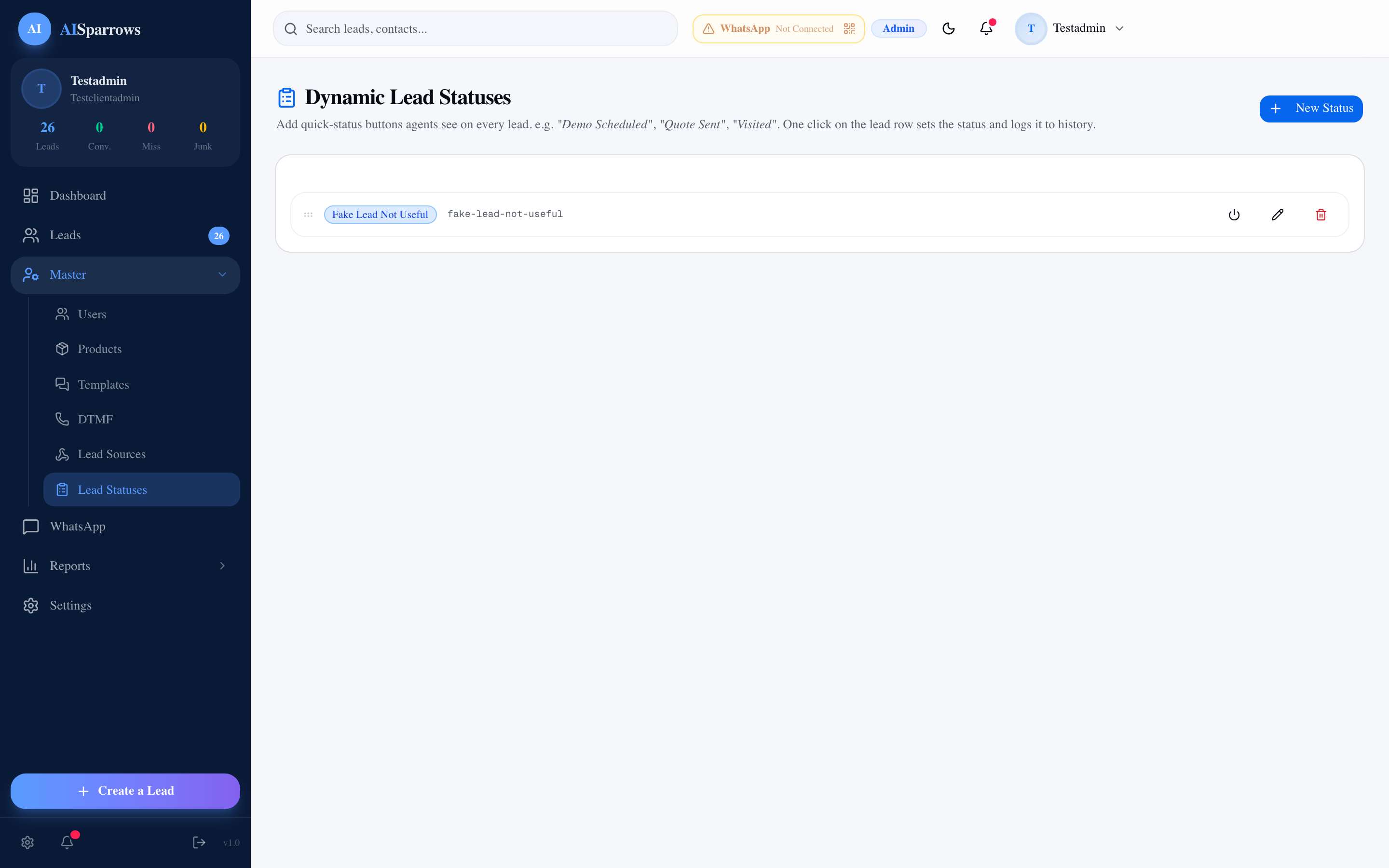 Custom Statuses